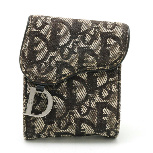 Christian Dior Trotter Canvas Leather Saddle Belt Pouch