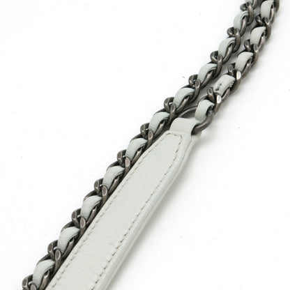 Chanel Leather Python Patchwork Coco Mark Chain Shoulder Bag