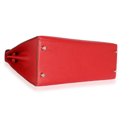 Hermes Rouge Casaque Epsom Kelly 32 Sellier