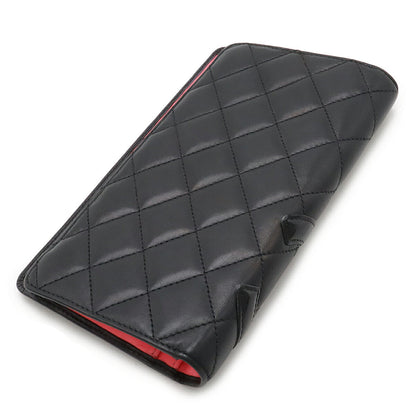 Chanel Cambon Line Soft Calfskin & Patent Long Wallet A26717