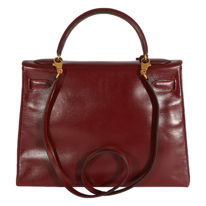 Hermes Kelly 32 Vintage Bordeaux Box