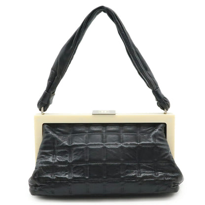 Chanel Leather Choco Bar Handbag Mini Bag
