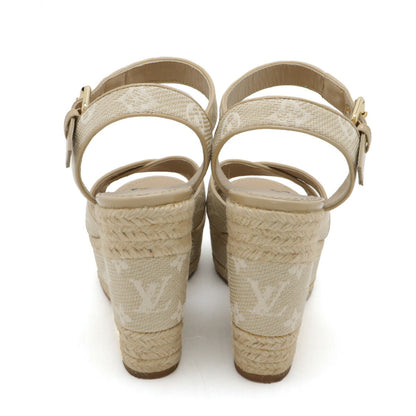 Louis Vuitton Monogram Starboard Wedge Sandals CL1122