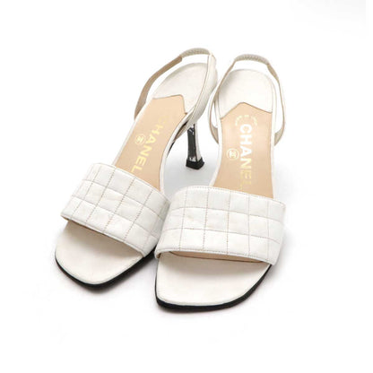 Chanel Leather Choco Bar Sandals