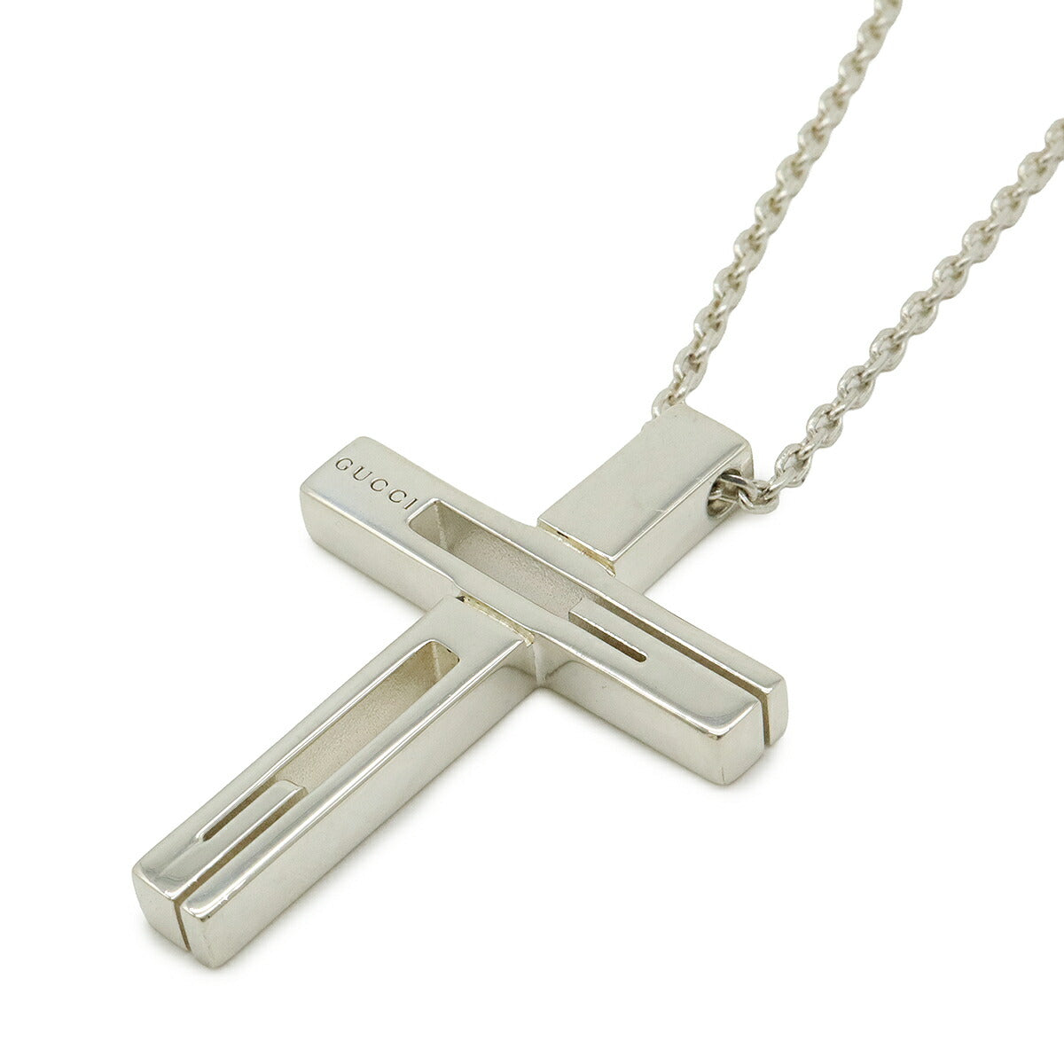 Gucci G Motif Cross Necklace Ag925 Pendant