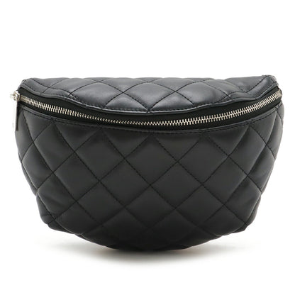 Chanel Lambskin Matelasse Belt Bag Black