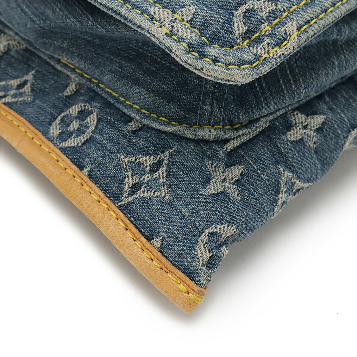 Louis Vuitton Monogram Denim Flat Shopper Handbag M95018