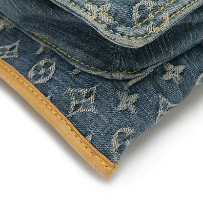 Louis Vuitton Monogram Denim Flat Shopper Handbag M95018