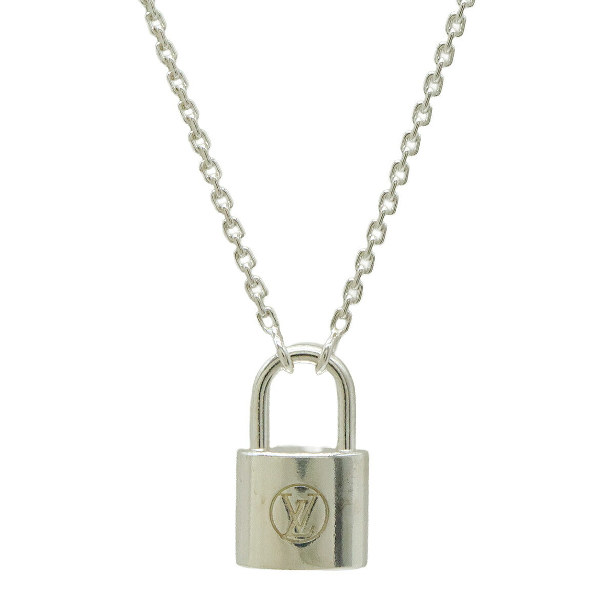 Louis Vuitton Silver Lockit Necklace Pendant