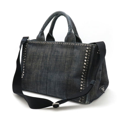 Prada Denim Canapa 2way Tote Bag BN2642