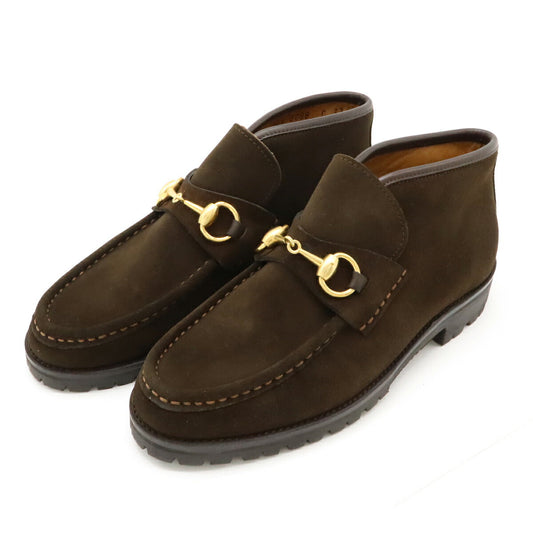 Gucci Horsebit Suede Boots