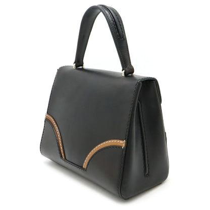 Prada Calf Leather Stitch Rim Handbag BR5138