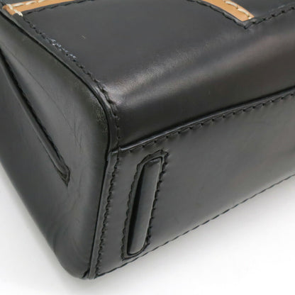 Prada Calf Leather Stitch Rim Handbag BR5138