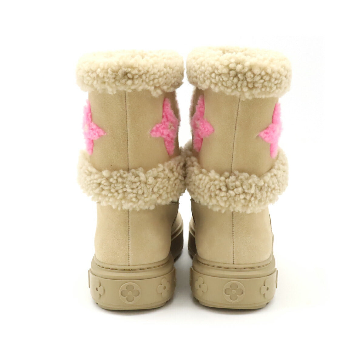 Louis Vuitton Snowdrop Line Suede Calf/Shearling Ankle Boots Limited