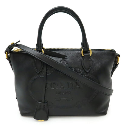 Prada 1BA104 Leather 2way Handbag