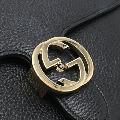 Gucci Interlocking G Leather Shoulder Bag