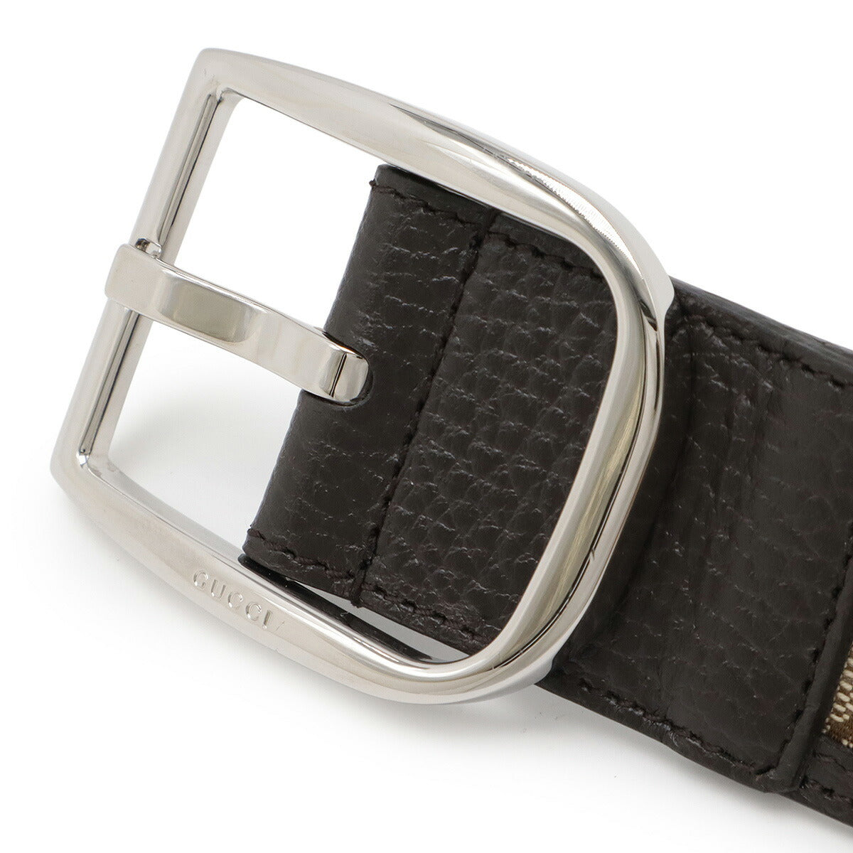 Gucci GG Canvas Leather Belt