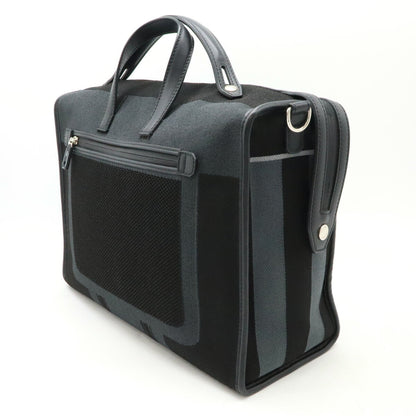 Fendi 7VA400 Canvas Leather Business Bag