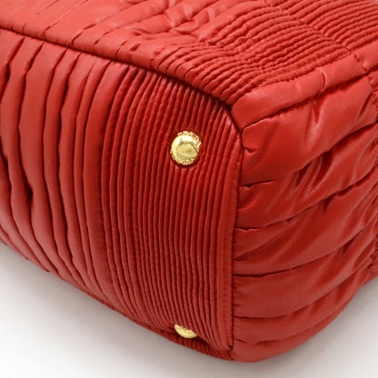 Prada Tessuto Impuntu 2way bag Nylon Leather