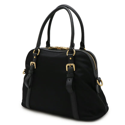 Prada 1BB013 Nylon Saffiano Leather Handbag