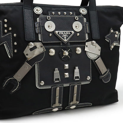 Prada Robot Triangle Logo 2way Handbag