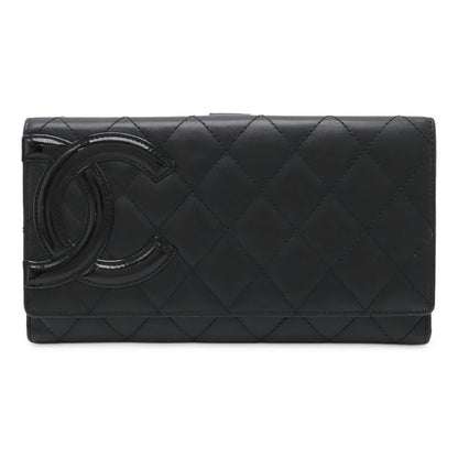 Chanel Cambon Line Long Wallet Leather