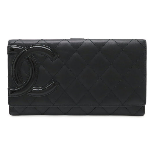 Chanel Cambon Line Long Wallet Leather