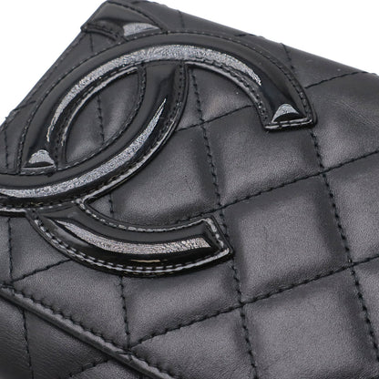Chanel Cambon Line Long Wallet Leather