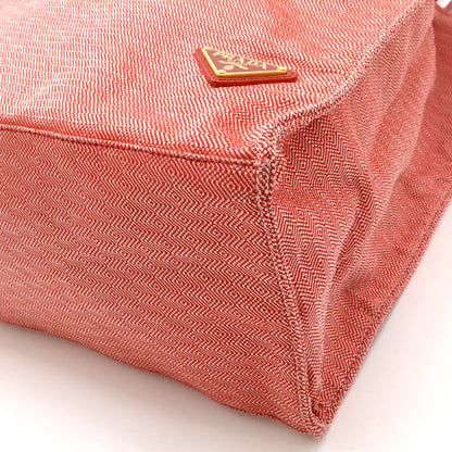 Prada TESSUTO STUOIA Canvas Leather 2way Bag