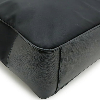 Prada Triangle Logo Nylon Leather 2way Bag