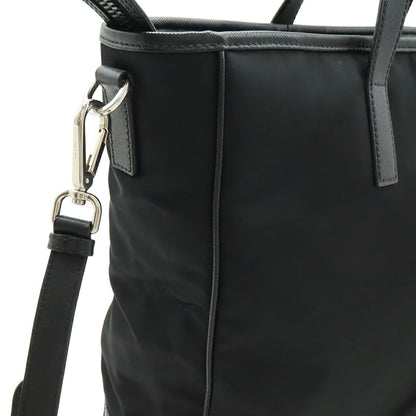 Prada Triangle Logo Nylon Leather 2way Bag
