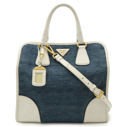 Prada Triangle Logo 2way Handbag