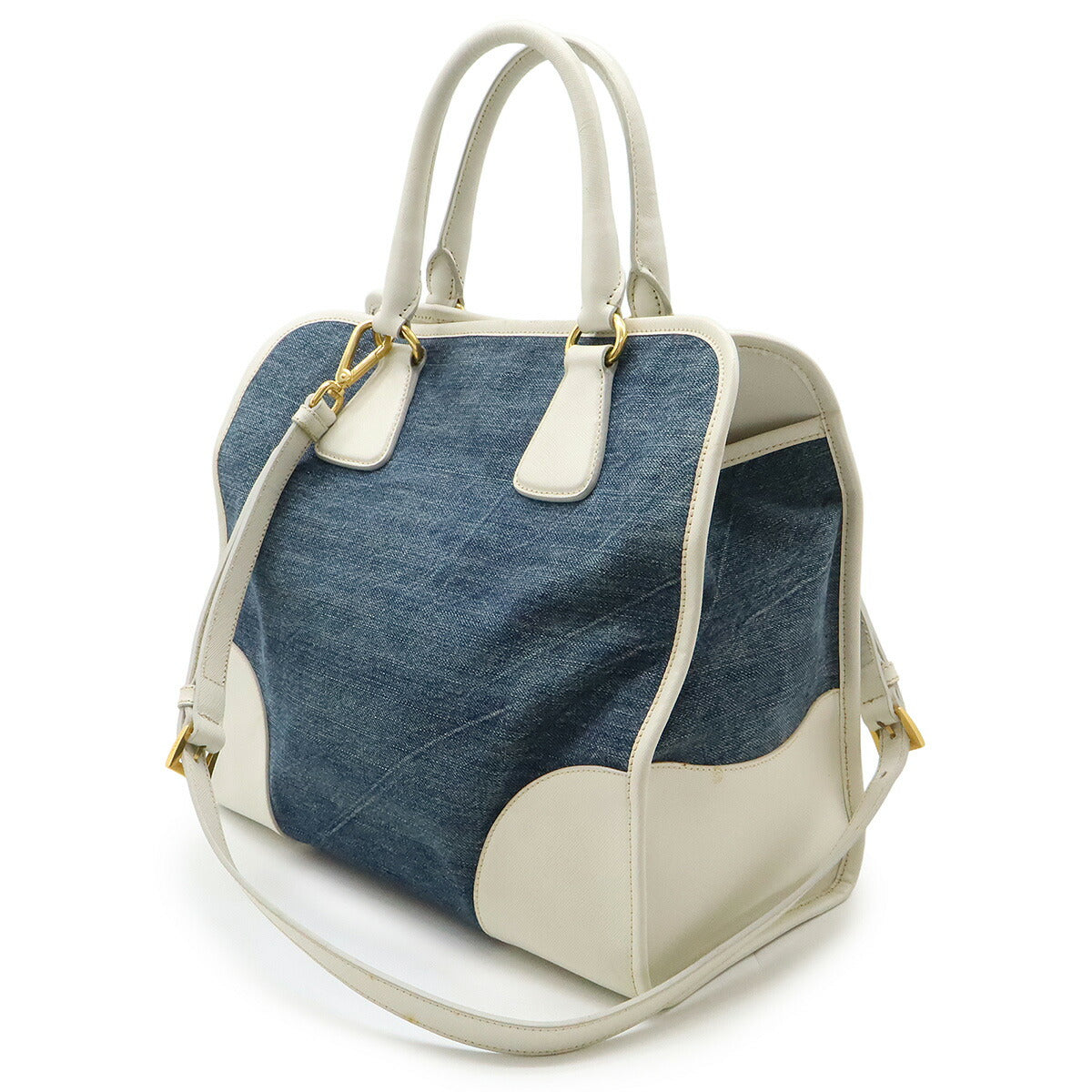 Prada Triangle Logo 2way Handbag