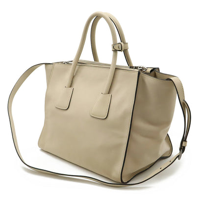 Prada Triangle Logo Leather 2way Bag