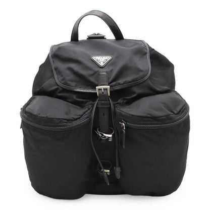 Prada Triangle Logo Nylon Backpack
