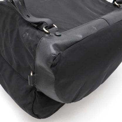 Prada Triangle Logo Nylon Backpack