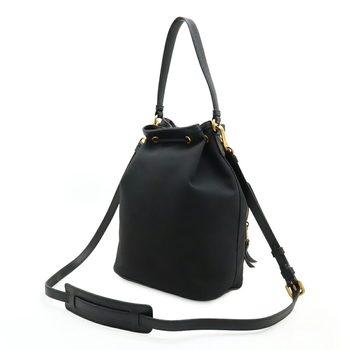 Prada Logo Jacquard Canvas 2way Bag