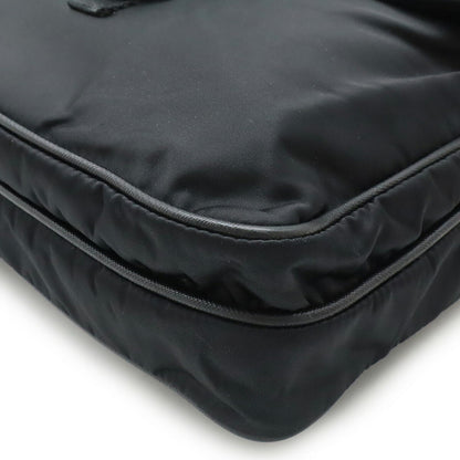 Prada Nylon Leather Shoulder Bag
