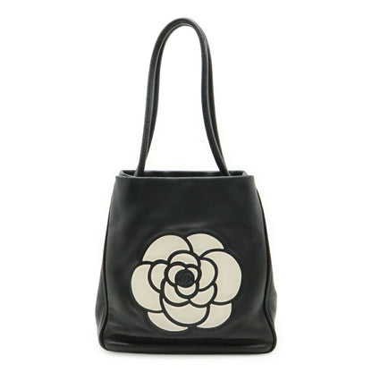 Chanel Camellia 2way Shoulder Bag Leather