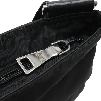 Prada BT0741 Nylon Leather Shoulder Bag