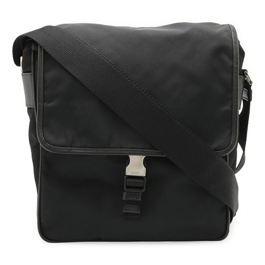 Prada Nylon Leather Messenger Bag