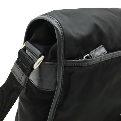 Prada Nylon Leather Messenger Bag
