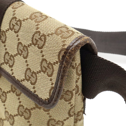 Gucci GG Canvas Leather Waist Bag