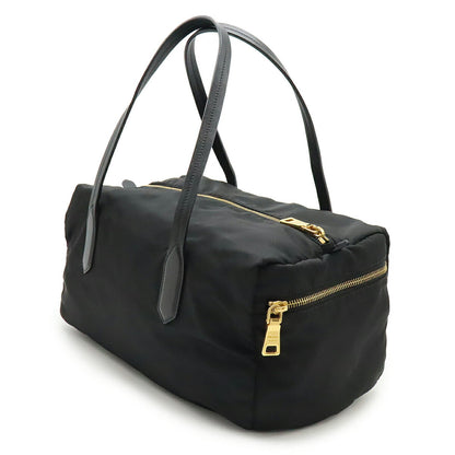 Prada Nylon Leather Boston Bag