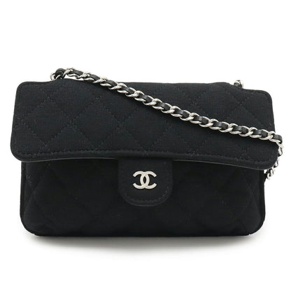 Chanel Matelassé 2way Bag Cotton Jersey Nylon Leather Tote Bag