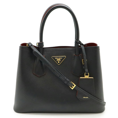 Prada Double Embossed Leather 2way Handbag