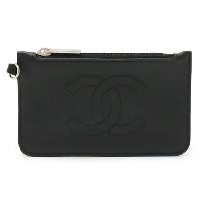 Chanel Coco Mark Leather Coin Purse