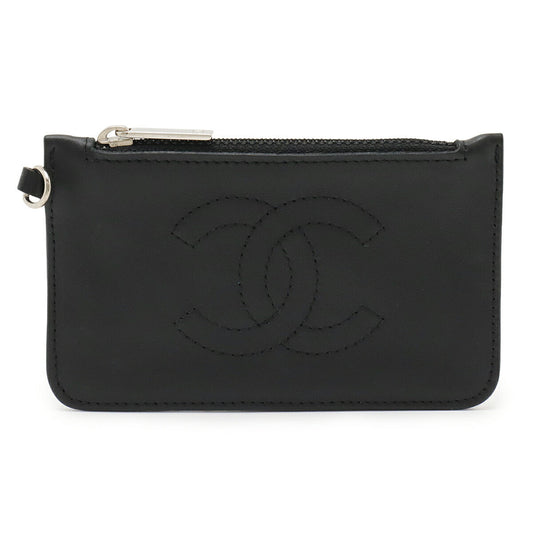 Chanel Coco Mark Leather Coin Purse
