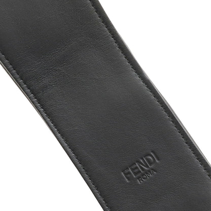 Fendi FF Logo Fur Leather Shoulder Strap