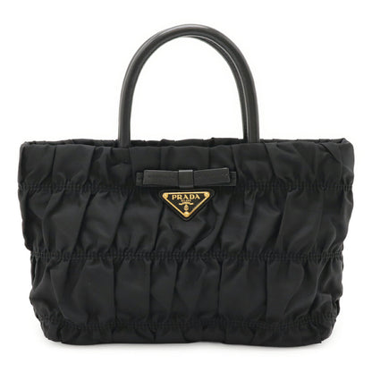 Prada BN1675 Nylon Leather Handbag